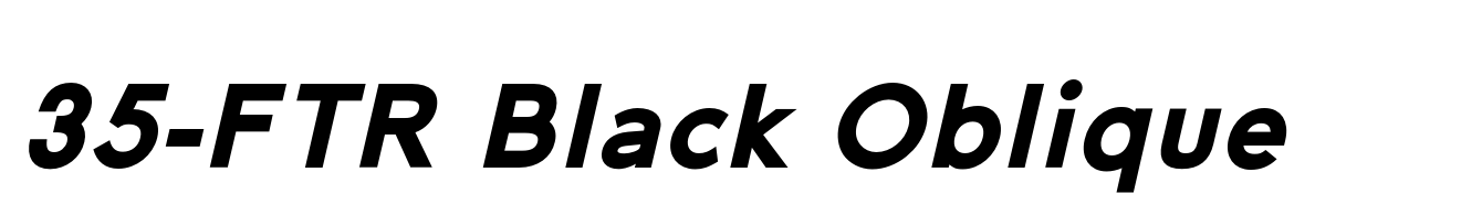 35-FTR Black Oblique